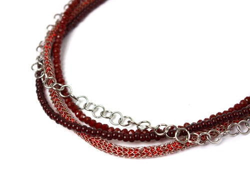 Statementkette rot 47 cm