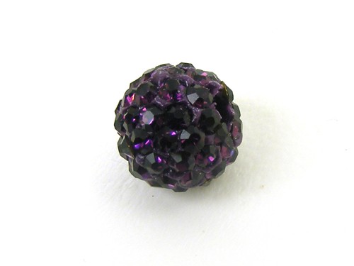 Shamballa Perle, 8 mm, lila