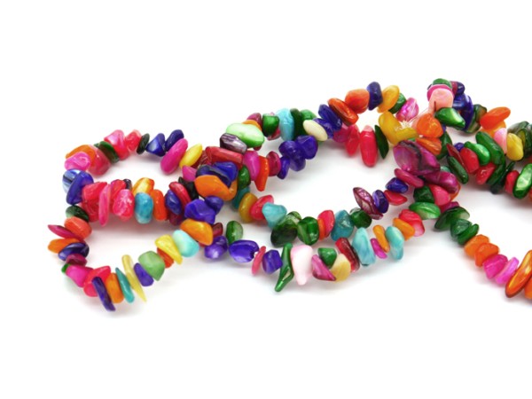 1 Strang Muschelfragmente, 5-8 mm, bunt