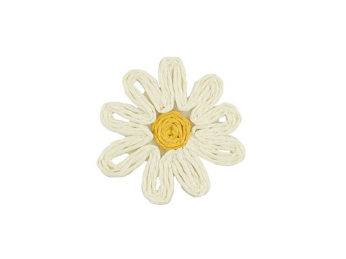 Blumen Anhänger, 50 mm, weiß