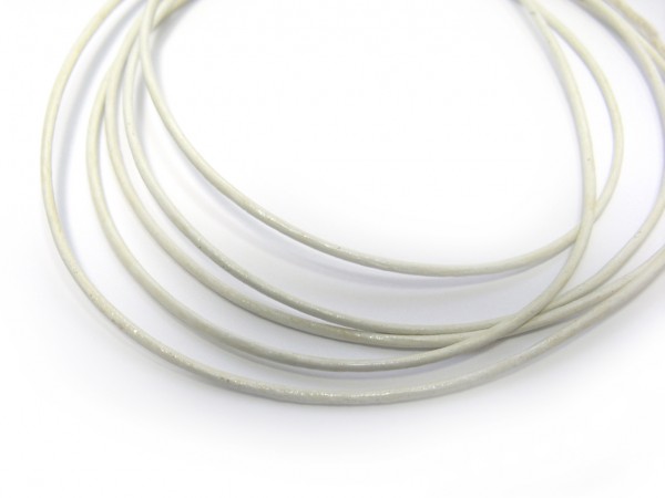 Rindleder, 1 m, 1,3 mm, weiß