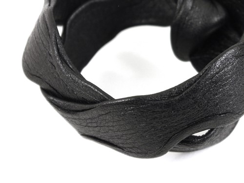 Lederband, 10 cm, 20 mm, schwarz