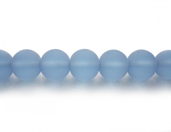 1 Strang Glasperlen, 10 mm, blau