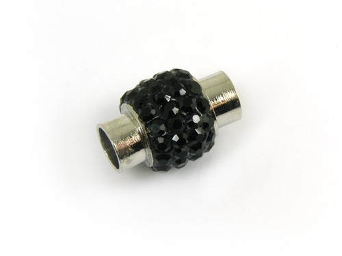 Shamballa Verschluss, 6 mm, schwarz