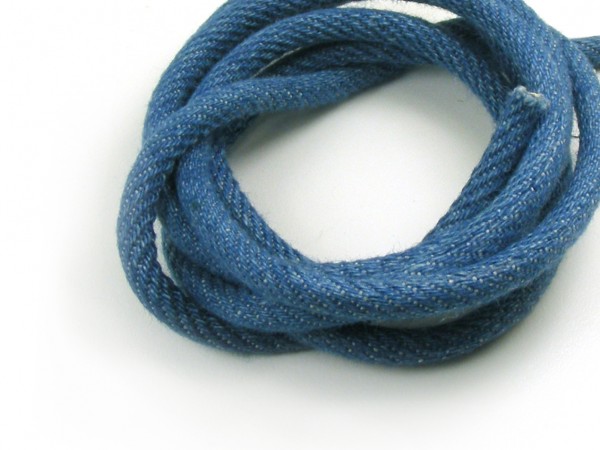 Textilband, 10 cm, 4 mm, blau