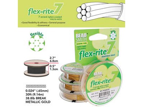 9,1 m Schmuckdraht, 0,60 mm, satingold