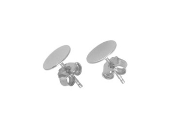 Ohrstecker, 6 mm, 925 Silber, 1 Paar