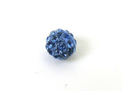 Shamballa Perle, 6 mm, hellblau