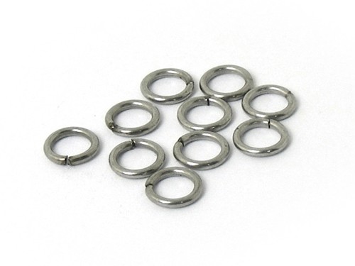 50 Binderinge, 6 mm, Edelstahl