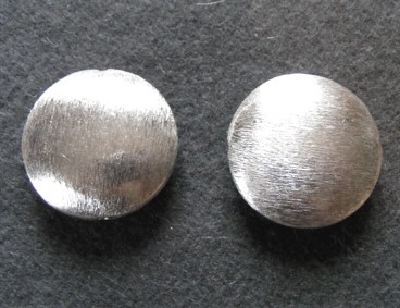 Scheibe, 24 mm, versilbert, matt gebüstet