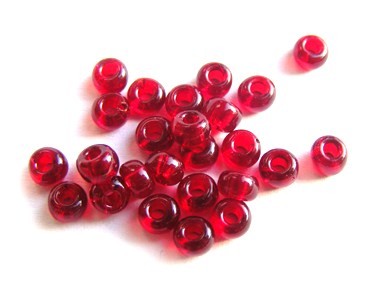 Roccailles, 4 mm, weinrot