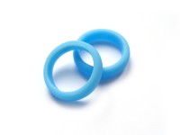 Glasring, ca. Ø 24 mm, hellblau, matt Glasring, ca. Ø 24 mm, hellblau, matt