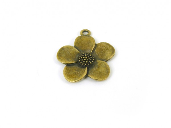 Anhänger Blume, 29 cm, bronze