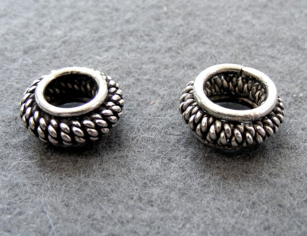 Ring, 12 mm antik versilbert