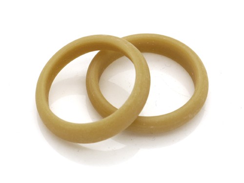 Glasring, ca. Ø 24 mm, beige, matt