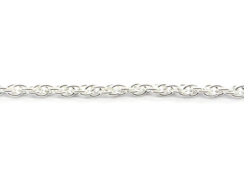 Gliederkette, 10 cm, 2,5 mm, versilbert