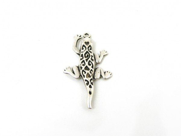 Eidechse, 42 mm, versilbert