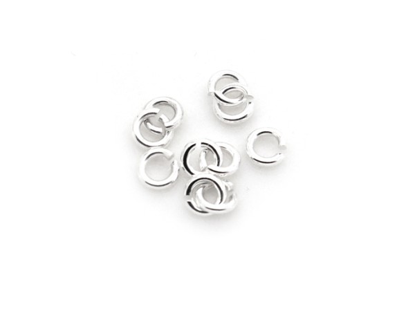 10 Stk. Binderinge, 4 mm, 925 Silber