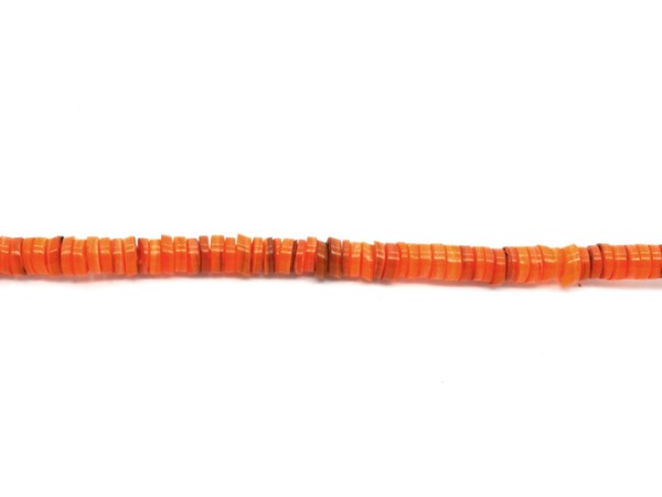 1 Strang Muschelscheiben, 6x2 mm, orange
