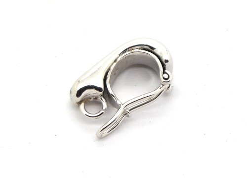 Anhängerbefestigung/Agraffe, 16 mm, rhodiniert