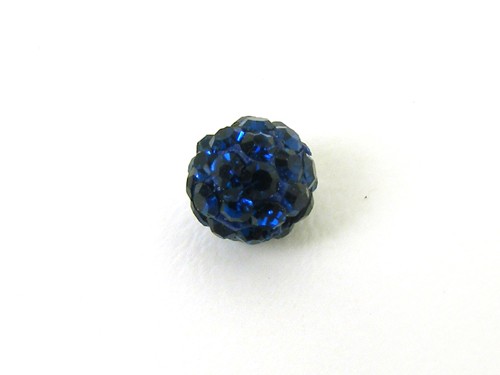 Shamballa Perle, 6 mm, dunkelblau