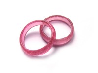 Glasring, ca. Ø 24 mm, rose, glanz Glasring, ca. Ø 24 mm, rose, glanz