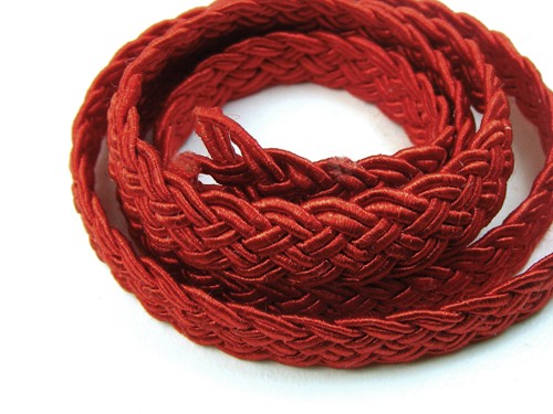 Textilband, 10 cm, 6 mm, rot