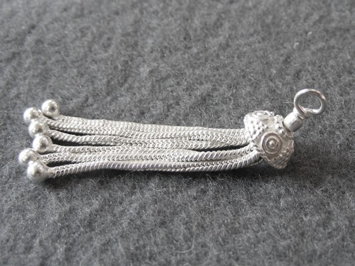 Quaste, 45 mm, versilbert