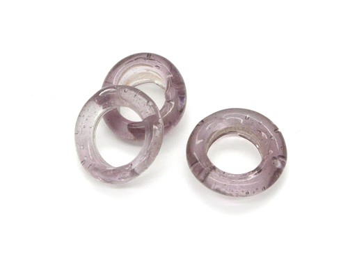 Glasring, ca. Ø 15 mm, violett, glanz