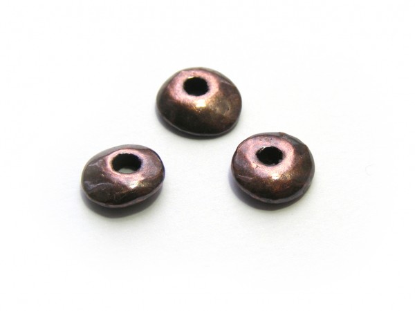 Keramik Cornflake, 10 mm, verkupfert