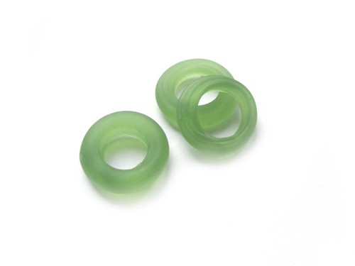 Glasring, ca. Ø 15 mm, lindgrün, matt