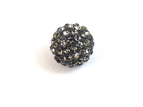 Shamballa Perle, 10 mm, grau