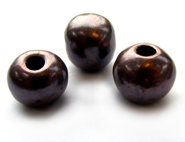 Keramik Kugel, 15 mm, verkupfert