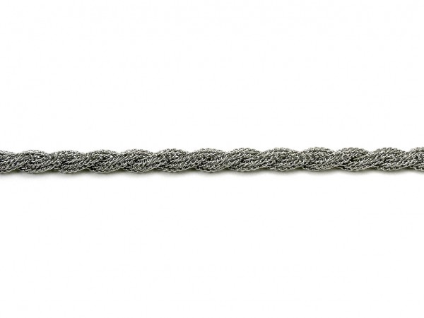 Schlauchkette, 10 cm, 4 mm, Edelstahl, gewickelt