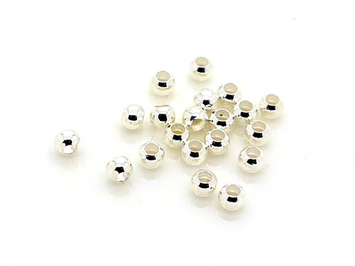 20 Stk. Kugel, 3 mm, silberfarben