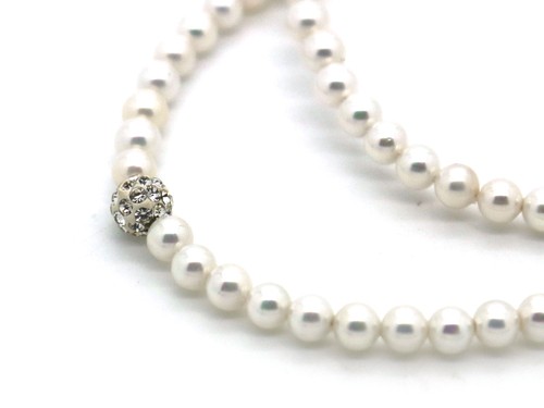 Kette Muschelkernperle 45 cm