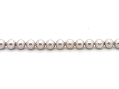 1 Strang Muschelkernperlen, 6 mm, nude