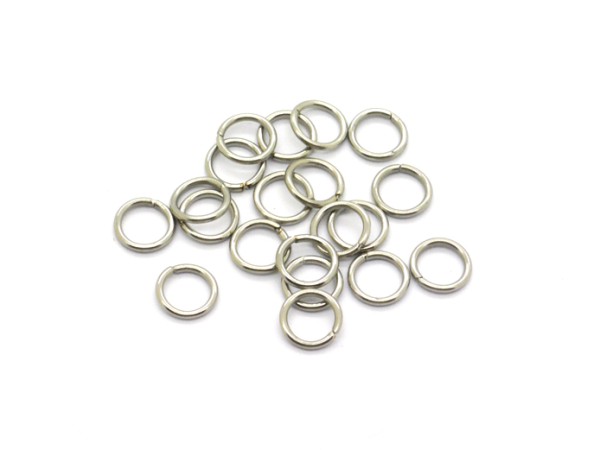 20 geschlossene Binderinge, 6 mm, Edelstahl