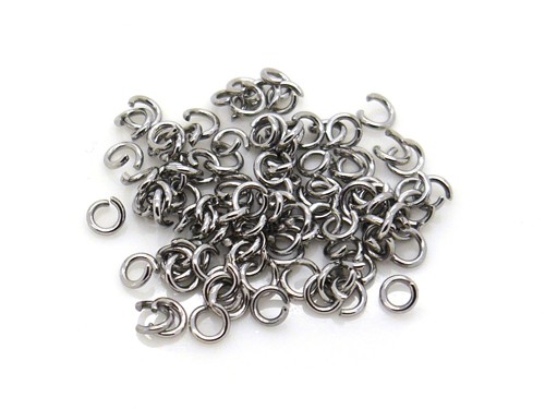 100 Binderinge, 4 mm, Edelstahl