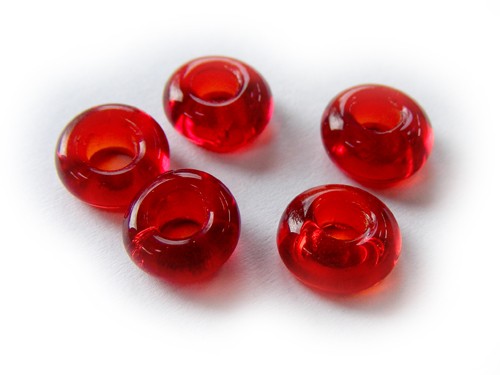 Glasring, ca. Ø 8 mm, bordeaux, glanz