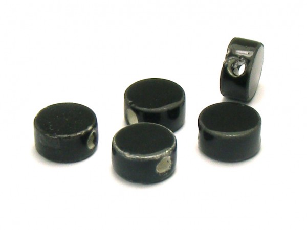 Keramik Scheibe, 8 mm, schwarz