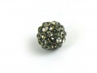 Shamballa Perle, 6 mm, anthrazit Shamballa Perle, 6 mm, anthrazit