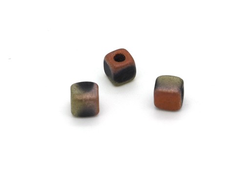 Würfel, 4 mm, braun metallic