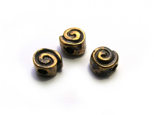 Schnecke, 10 mm, bronze