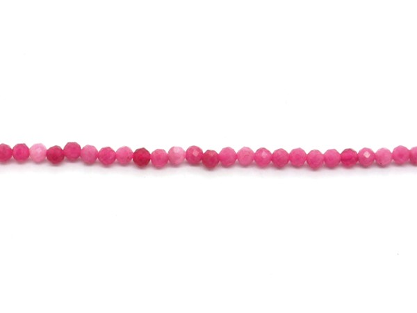 1 Strang Jade, 3 mm, pink