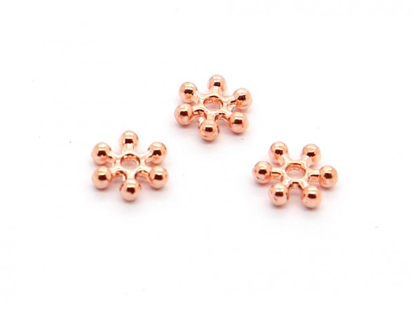 Scheiben Blume, 8 mm, rosegold