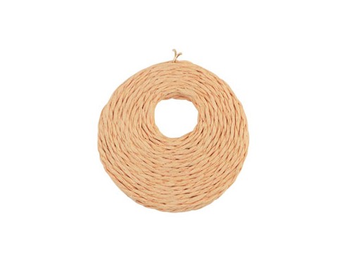 Bast Anhänger, 53 mm, peach