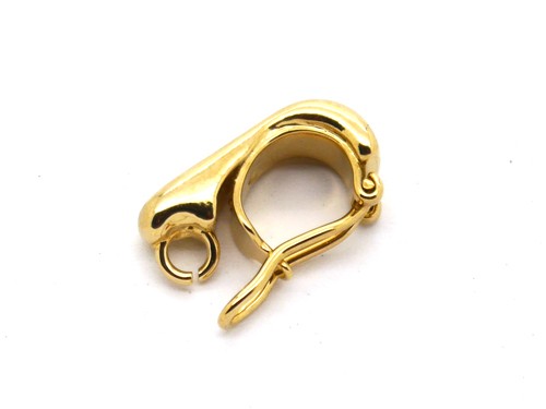 Anhängerbefestigung/Agraffe, 16 mm, vergoldet
