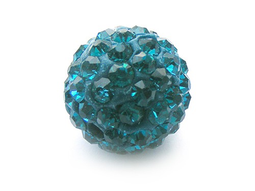 Shamballa Perle, 12 mm, petrol