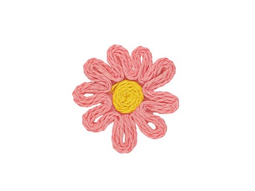 Blumen Anhänger, 50 mm, aprikot